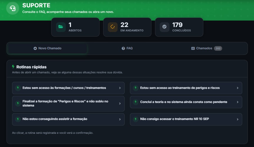 Print do suporte